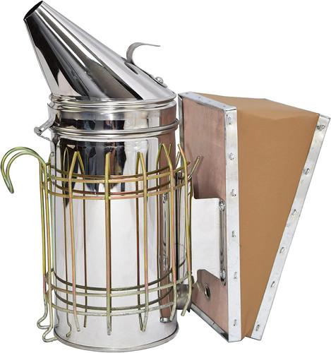 New bee hive smoker stainless - new,