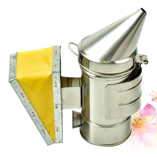 Silver metal bee - bee, smoker